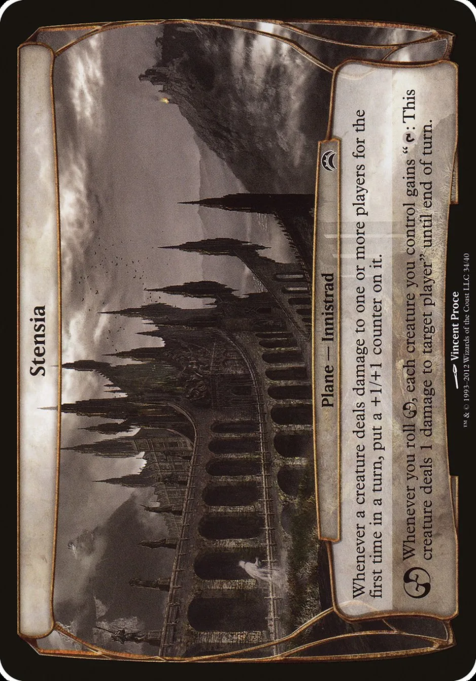 2012 Planechase 2012 Planes Stensia common #34 common card image
