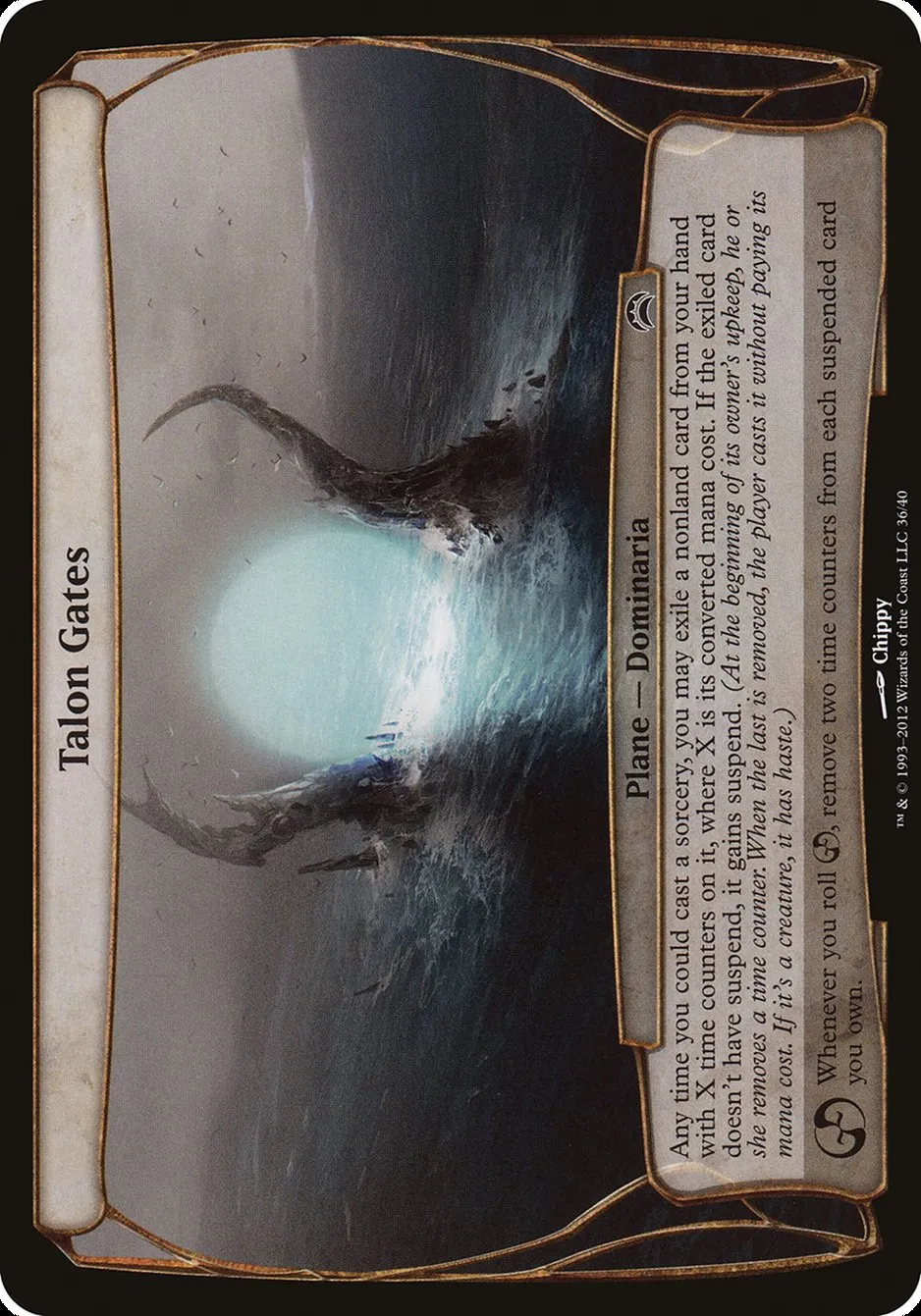 2012 Planechase 2012 Planes Talon Gates common #36 common card image