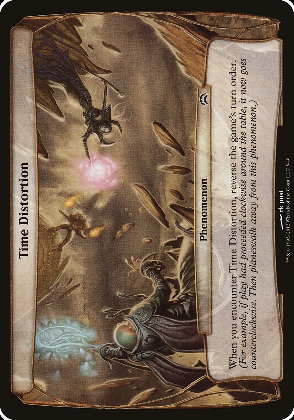 2012 Planechase 2012 Planes Time Distortion common #8 common card image