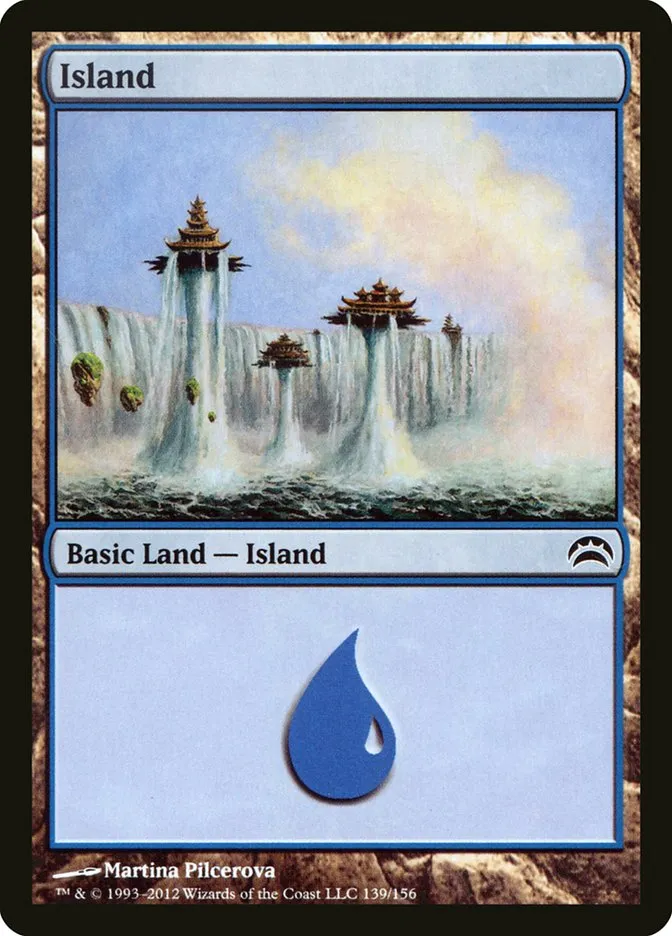 2012 Planechase 2012 Island common #139 common card image
