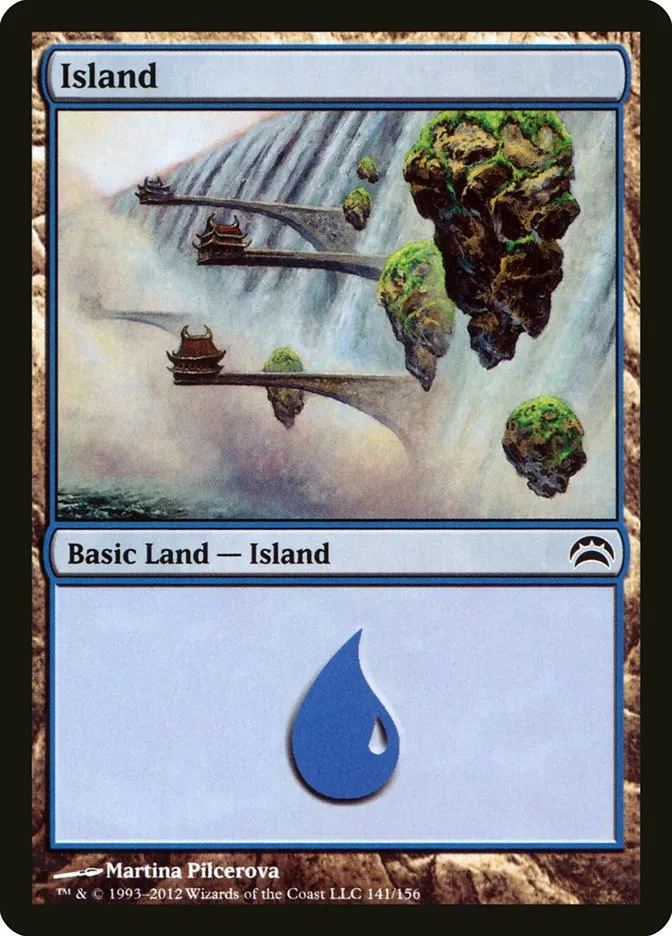 2012 Planechase 2012 Island common #141 common card image