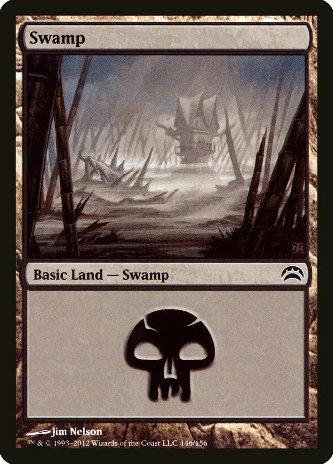 2012 Planechase 2012 Swamp common #146 common card image