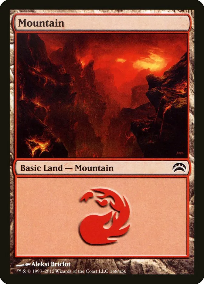 2012 Planechase 2012 Mountain common #148 common card image