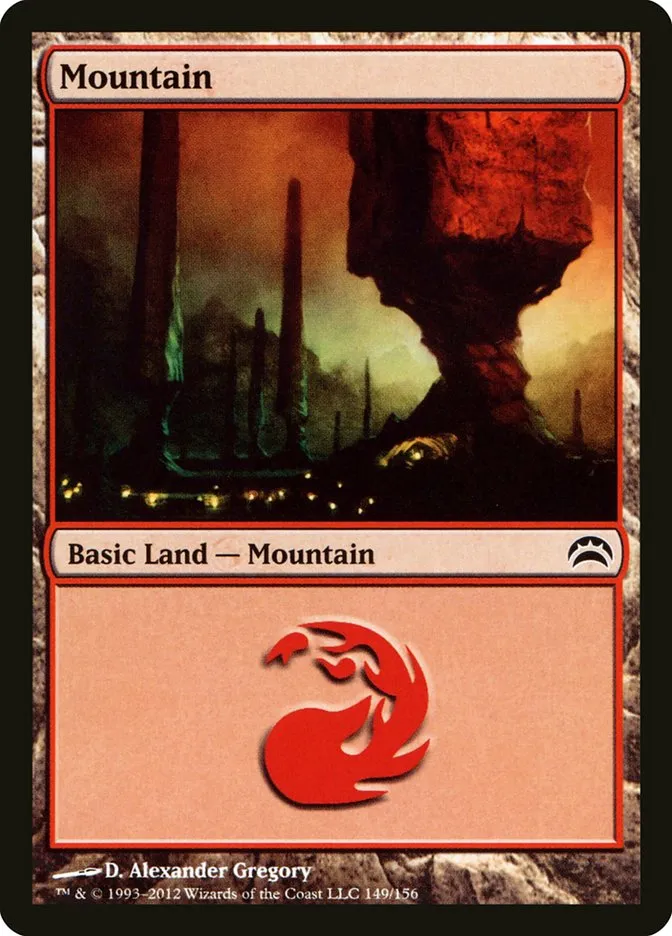2012 Planechase 2012 Mountain common #149 common card image