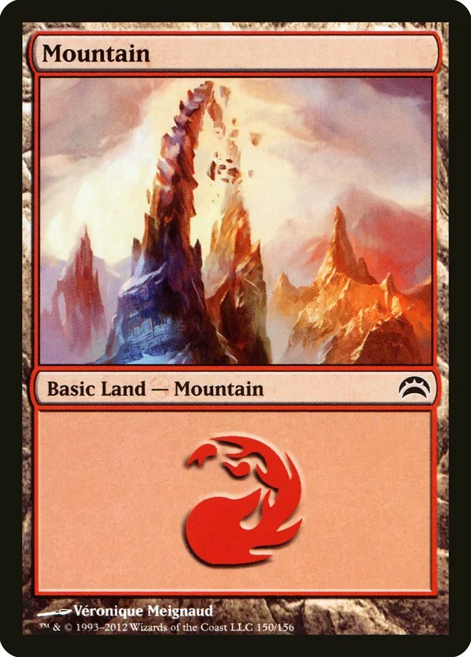 2012 Planechase 2012 Mountain common #150 common card image