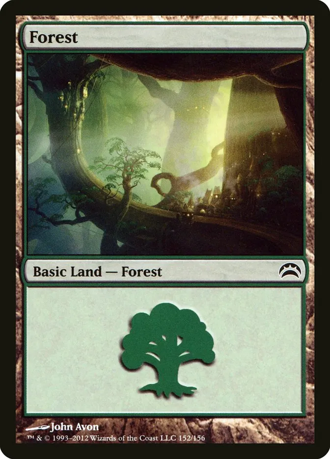 2012 Planechase 2012 Forest common #152 common card image