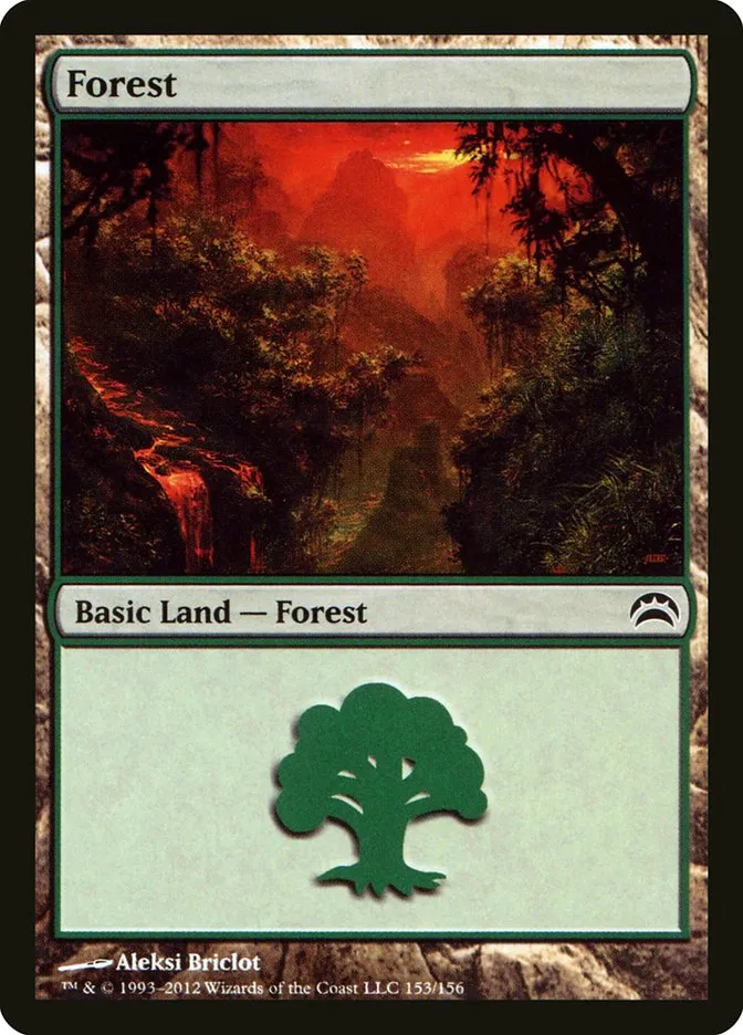 2012 Planechase 2012 Forest common #153 common card image