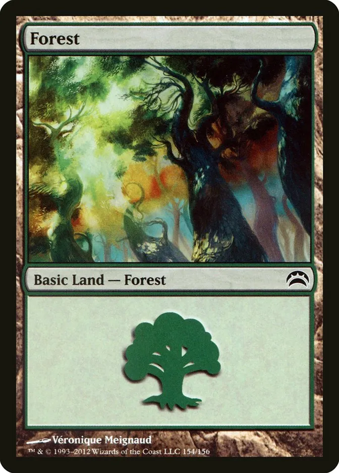2012 Planechase 2012 Forest common #154 common card image