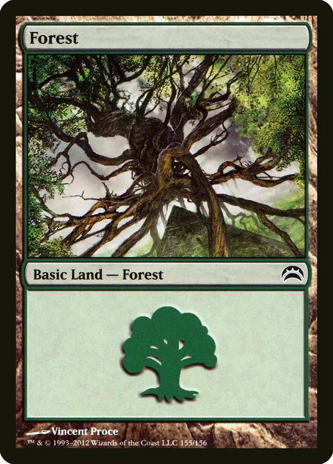 2012 Planechase 2012 Forest common #155 common card image