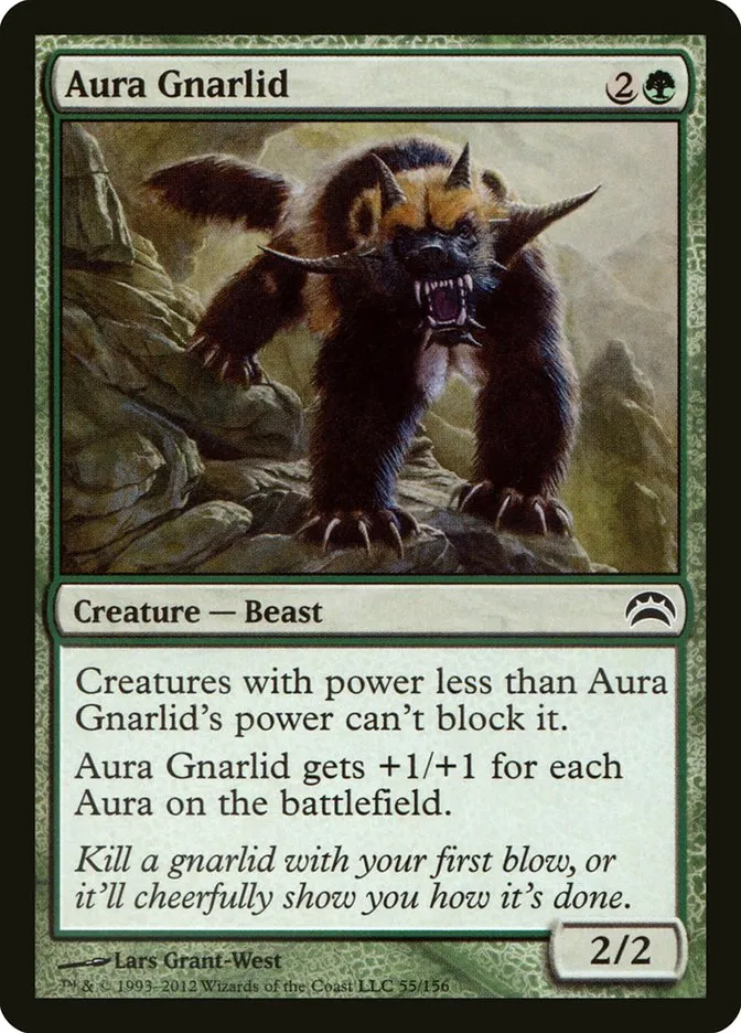 2012 Planechase 2012 Aura Gnarlid common #55 common card image