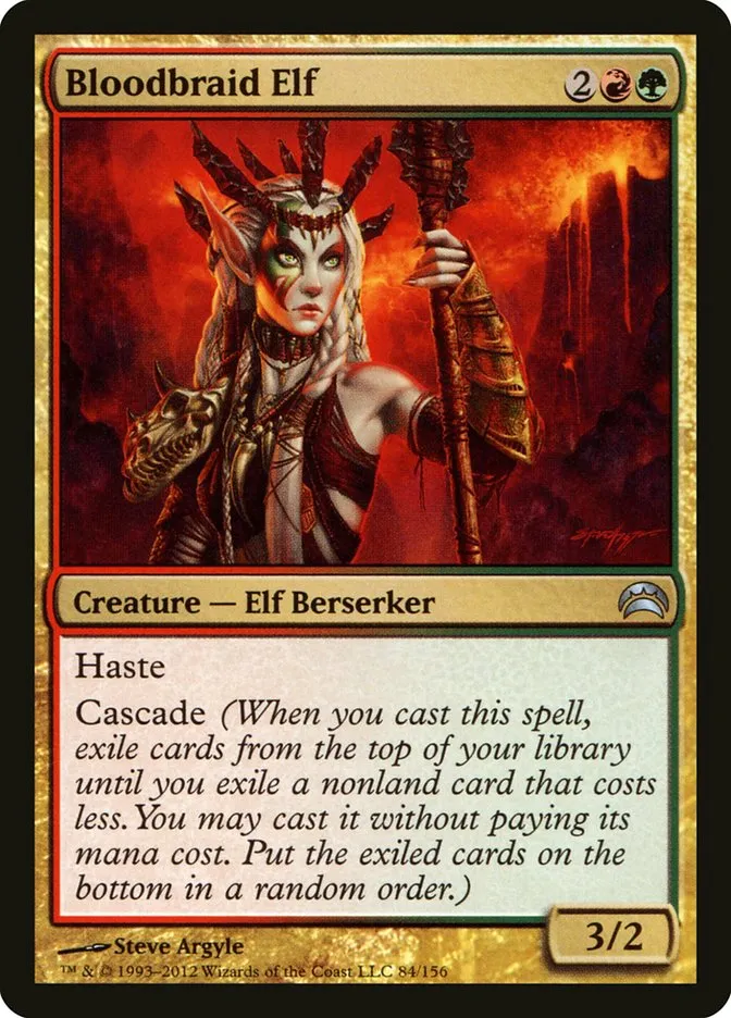 2012 Planechase 2012 Bloodbraid Elf uncommon #84 uncommon card image