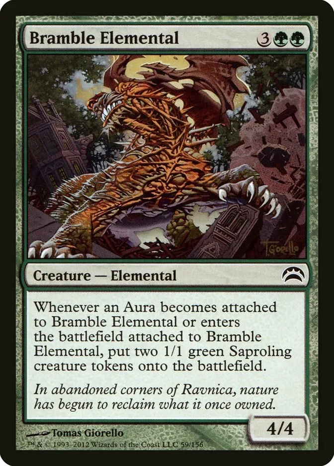 2012 Planechase 2012 Bramble Elemental common #59 common card image