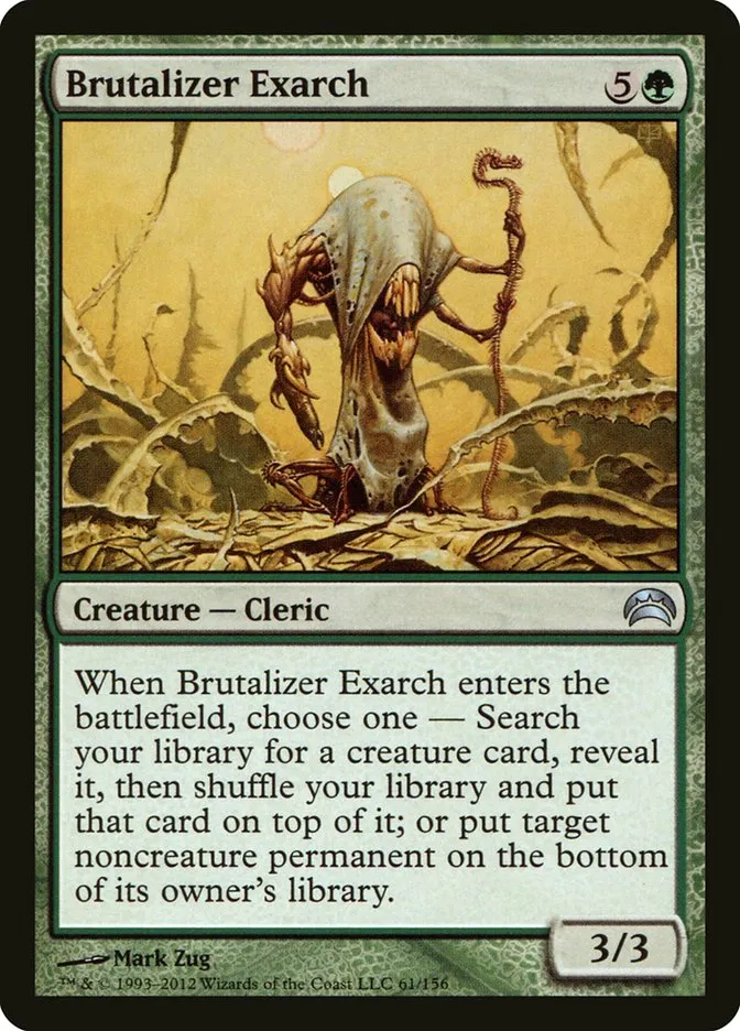 2012 Planechase 2012 Brutalizer Exarch uncommon #61 uncommon card image