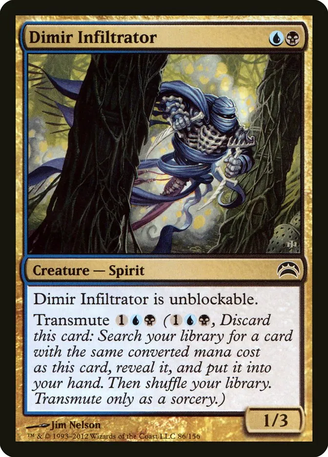 2012 Planechase 2012 Dimir Infiltrator common #86 common card image