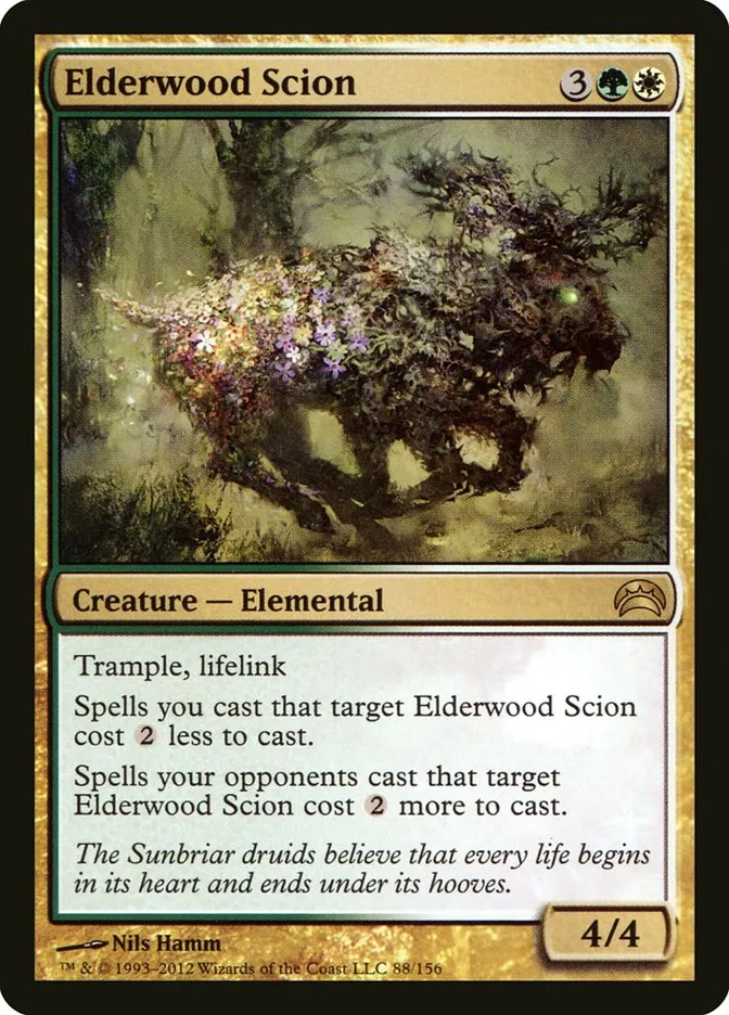 2012 Planechase 2012 Elderwood Scion #88 rare card image