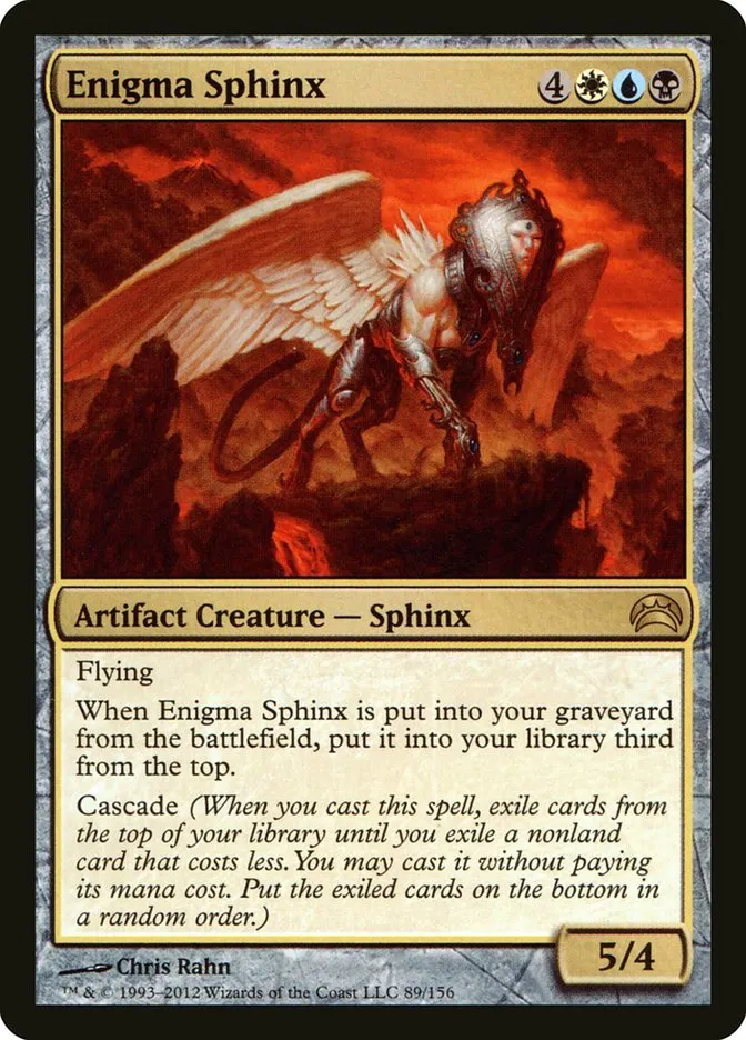 2012 Planechase 2012 Enigma Sphinx #89 rare card image