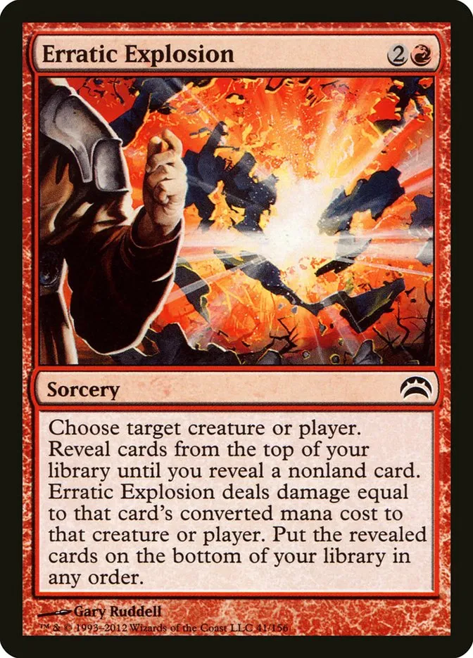 2012 Planechase 2012 Erratic Explosion common #41 common card image