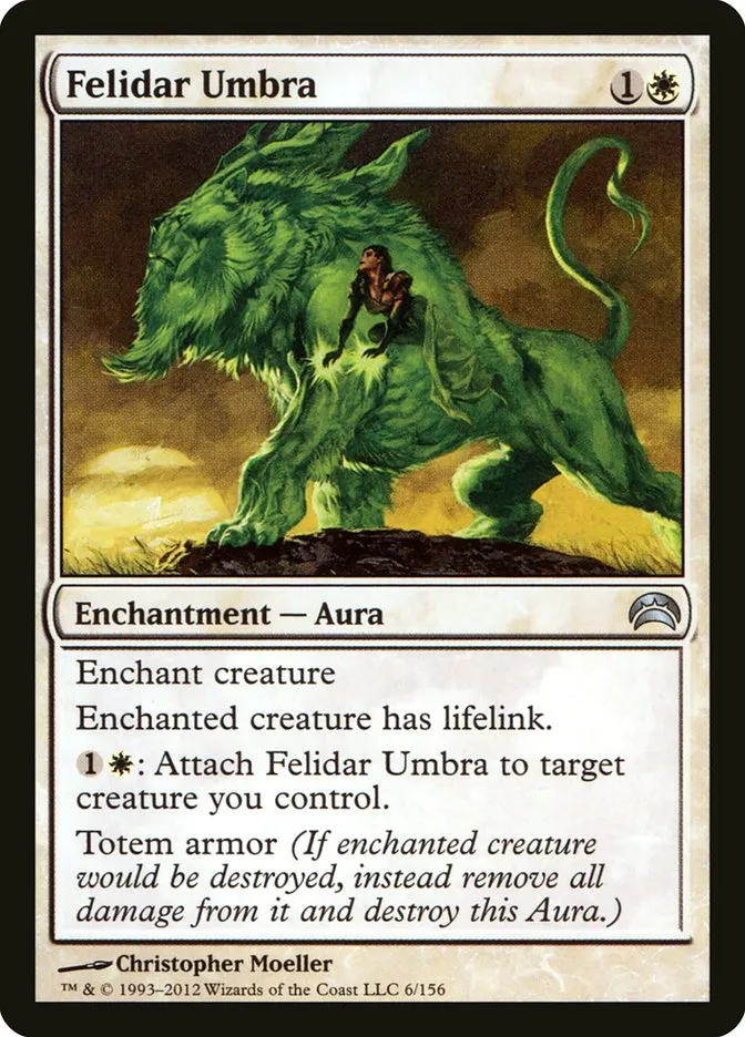 2012 Planechase 2012 Felidar Umbra uncommon #6 uncommon card image