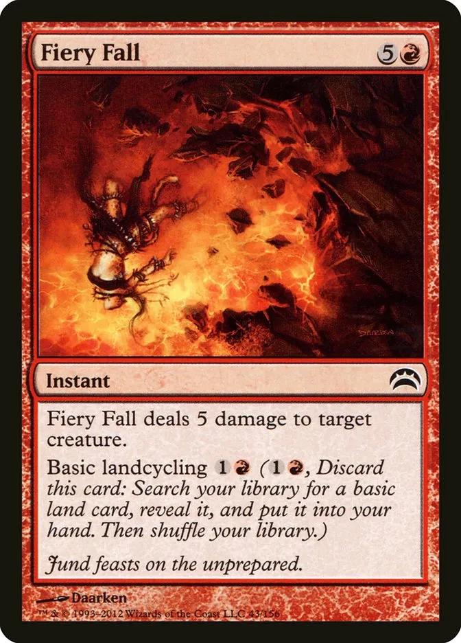 2012 Planechase 2012 Fiery Fall common #43 common card image