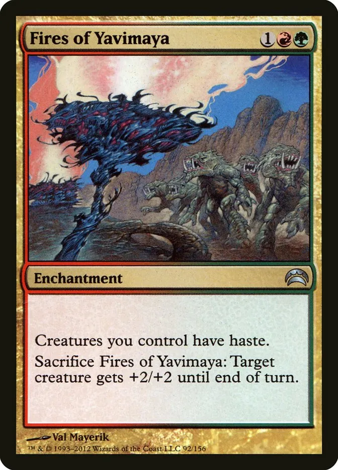 2012 Planechase 2012 Fires of Yavimaya #92 uncommon card image
