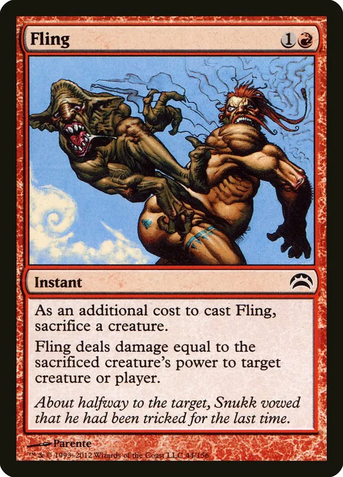 2012 Planechase 2012 Fling common #44 common card image