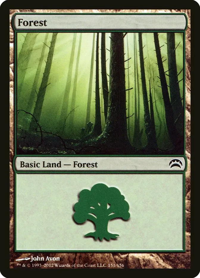 2012 Planechase 2012 Forest common #151 common card image