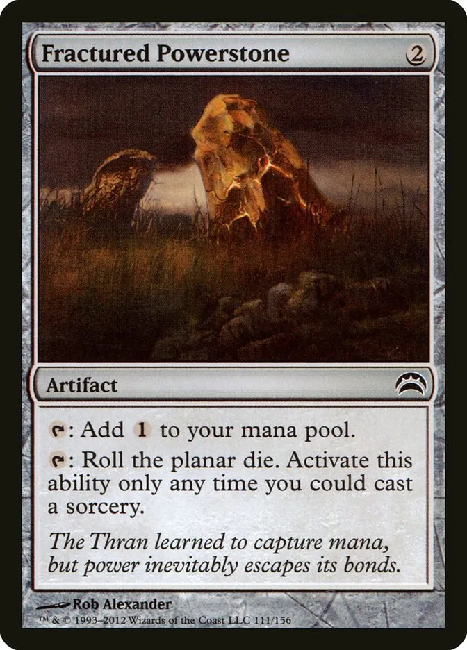 2012 Planechase 2012 Fractured Powerstone common #111 common card image