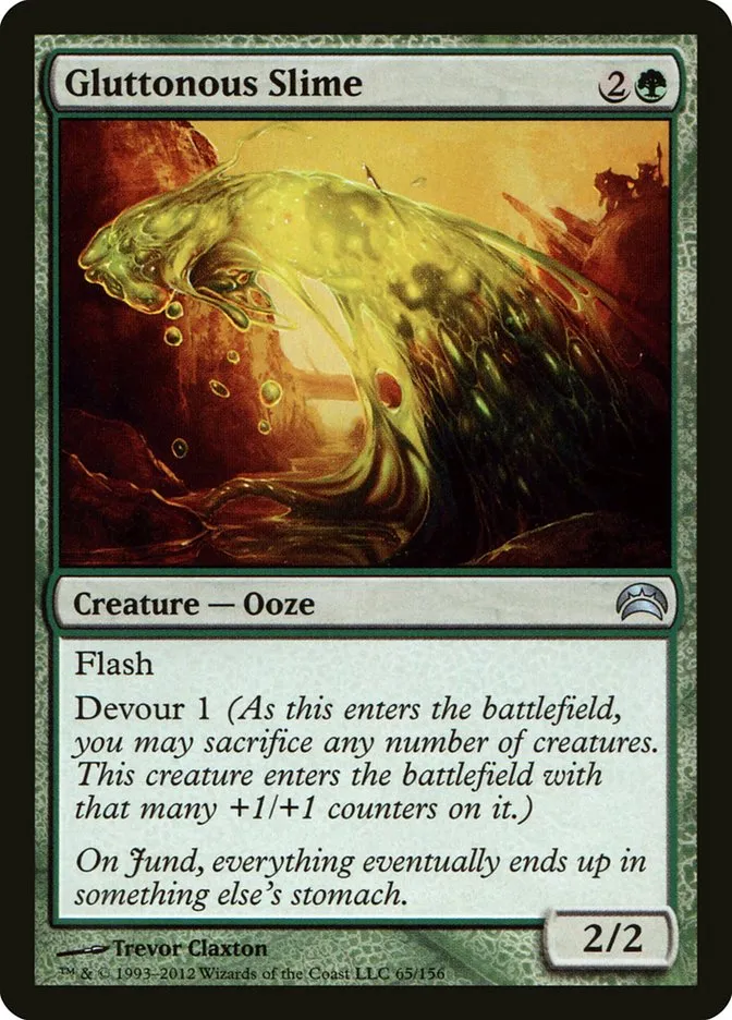 2012 Planechase 2012 Gluttonous Slime uncommon #65 uncommon card image