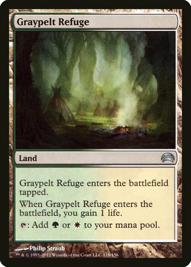 2012 Planechase 2012 Graypelt Refuge uncommon #118 uncommon card image