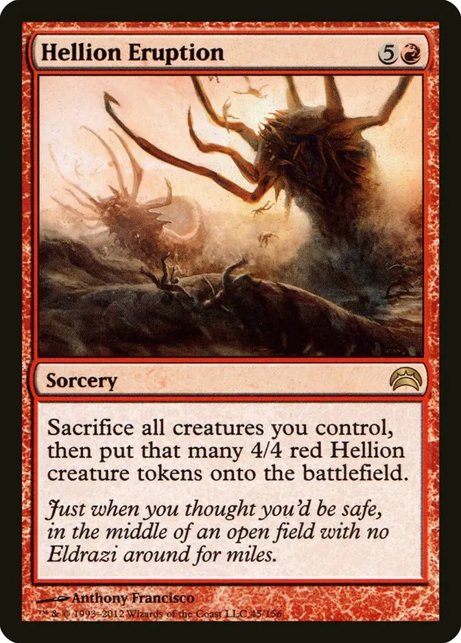 2012 Planechase 2012 Hellion Eruption rare #45 rare card image