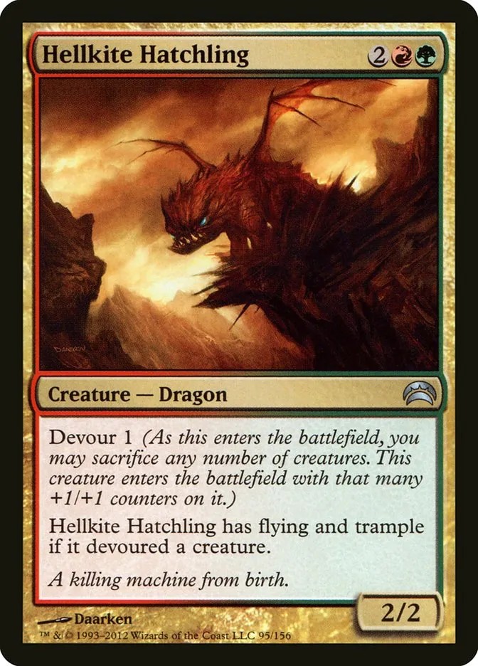 2012 Planechase 2012 Hellkite Hatchling uncommon #95 uncommon card image