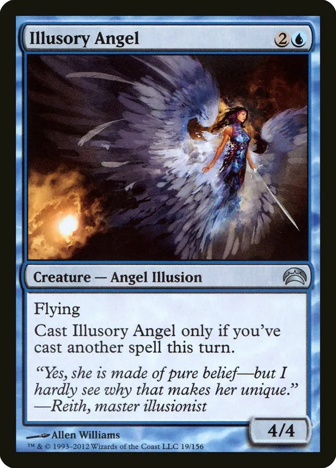 2012 Planechase 2012 Illusory Angel uncommon #19 uncommon card image