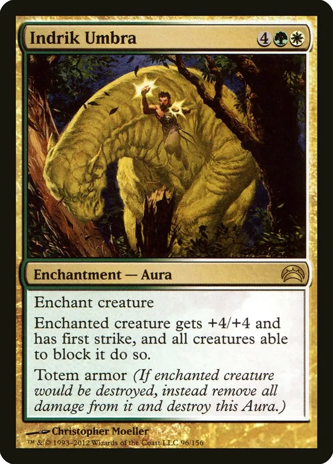 2012 Planechase 2012 Indrik Umbra rare #96 rare card image