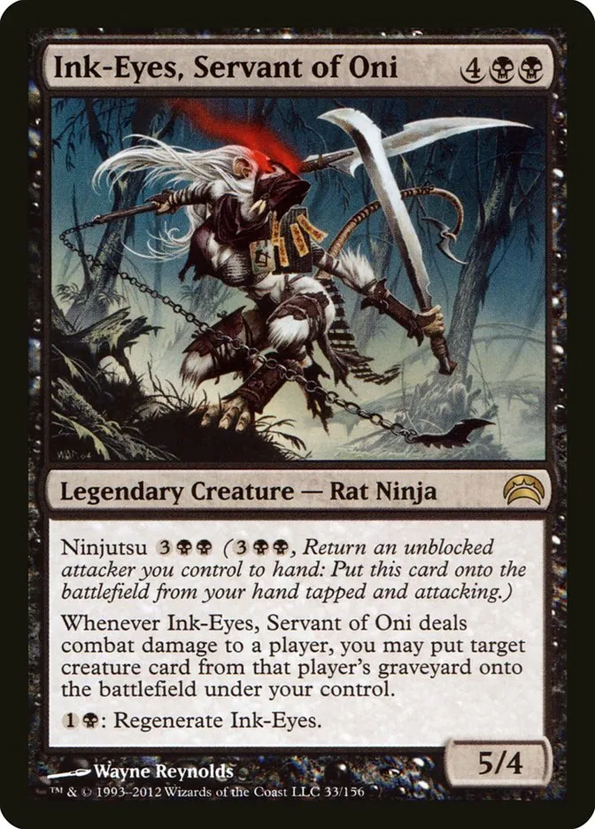 2012 Planechase 2012 Ink-Eyes, Servant of Oni #33 rare card image