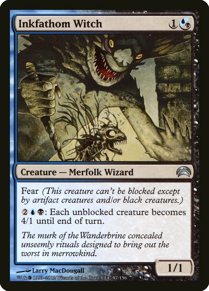 2012 Planechase 2012 Inkfathom Witch uncommon #97 uncommon card image