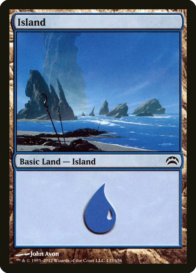 2012 Planechase 2012 Island common #137 common card image