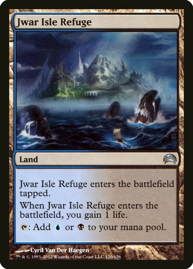 2012 Planechase 2012 Jwar Isle Refuge uncommon #120 uncommon card image
