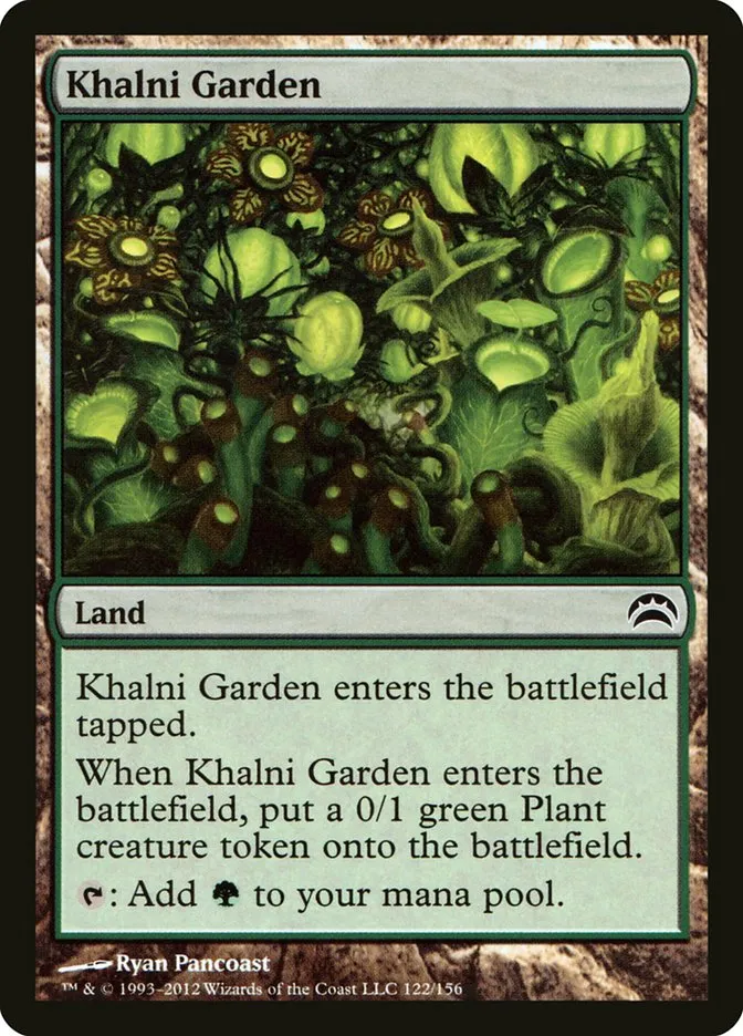 2012 Planechase 2012 Khalni Garden common #122 common card image