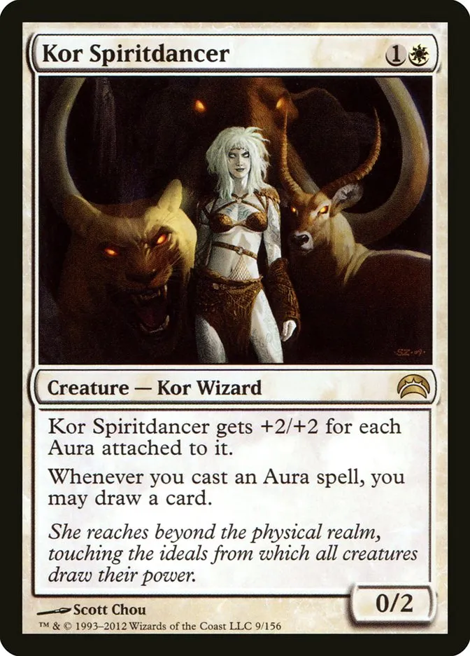 2012 Planechase 2012 Kor Spiritdancer #9 rare card image