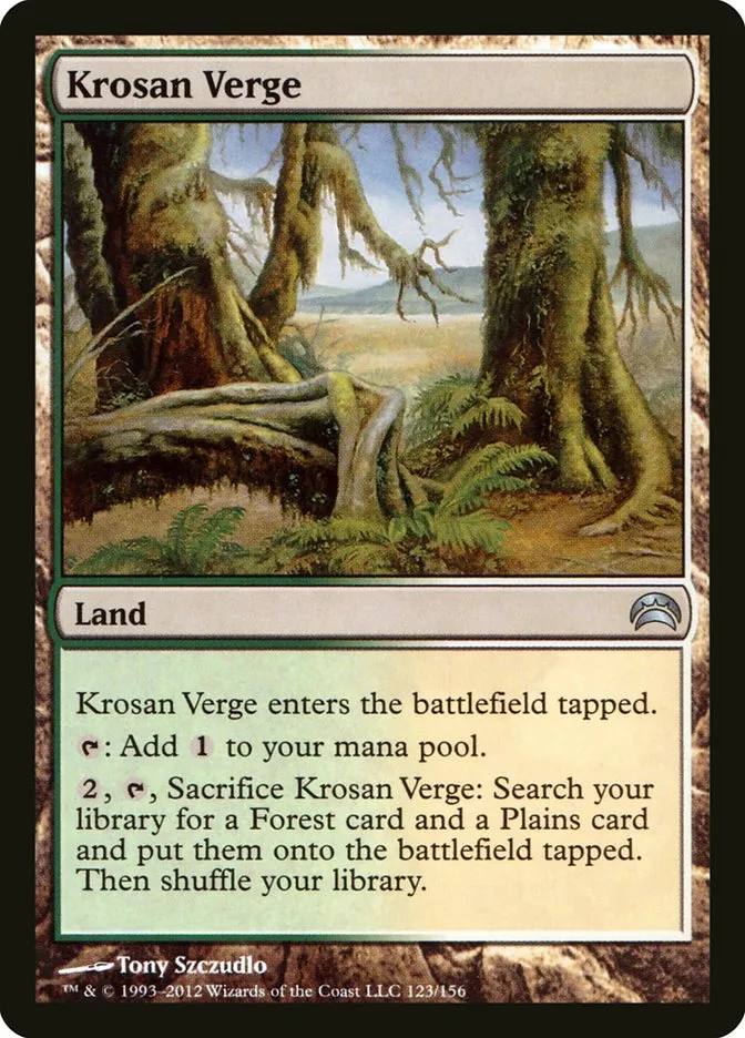 2012 Planechase 2012 Krosan Verge uncommon #123 uncommon card image