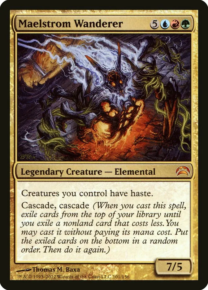 2012 Planechase 2012 Maelstrom Wanderer mythic #101 mythic card image