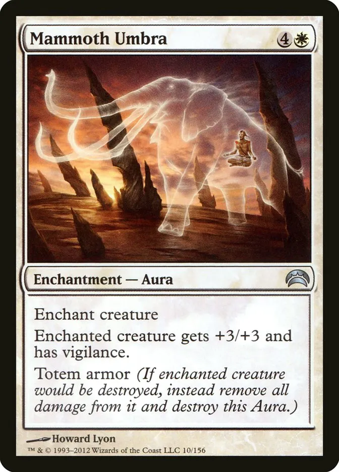 2012 Planechase 2012 Mammoth Umbra uncommon #10 uncommon card image