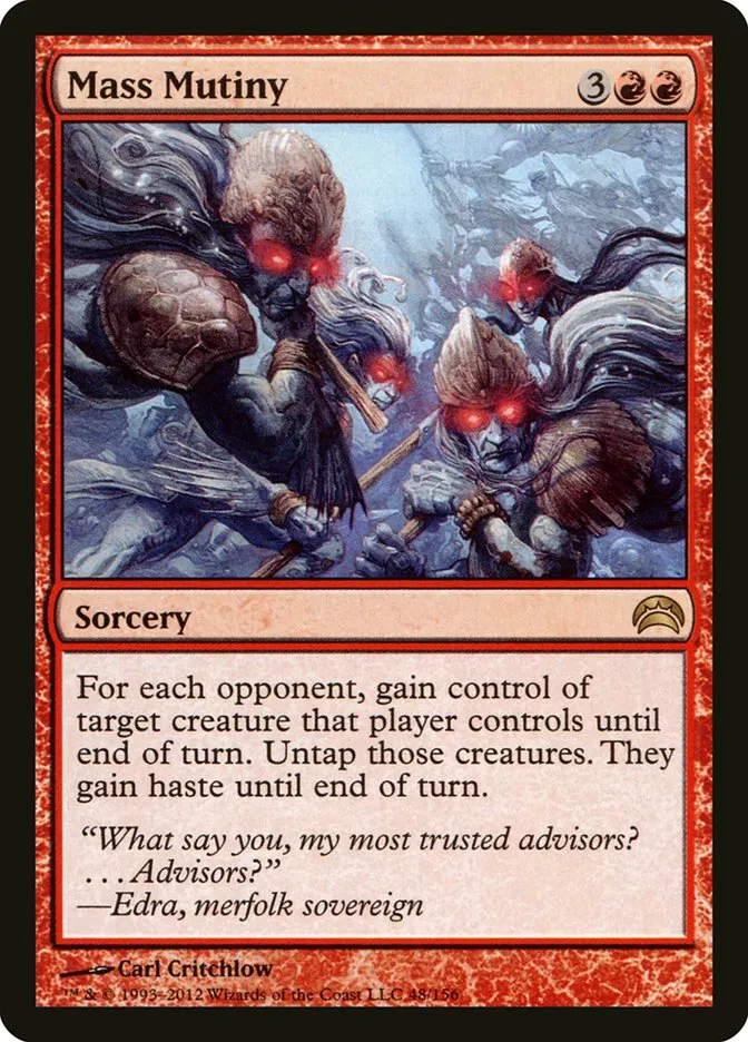 2012 Planechase 2012 Mass Mutiny #48 rare card image