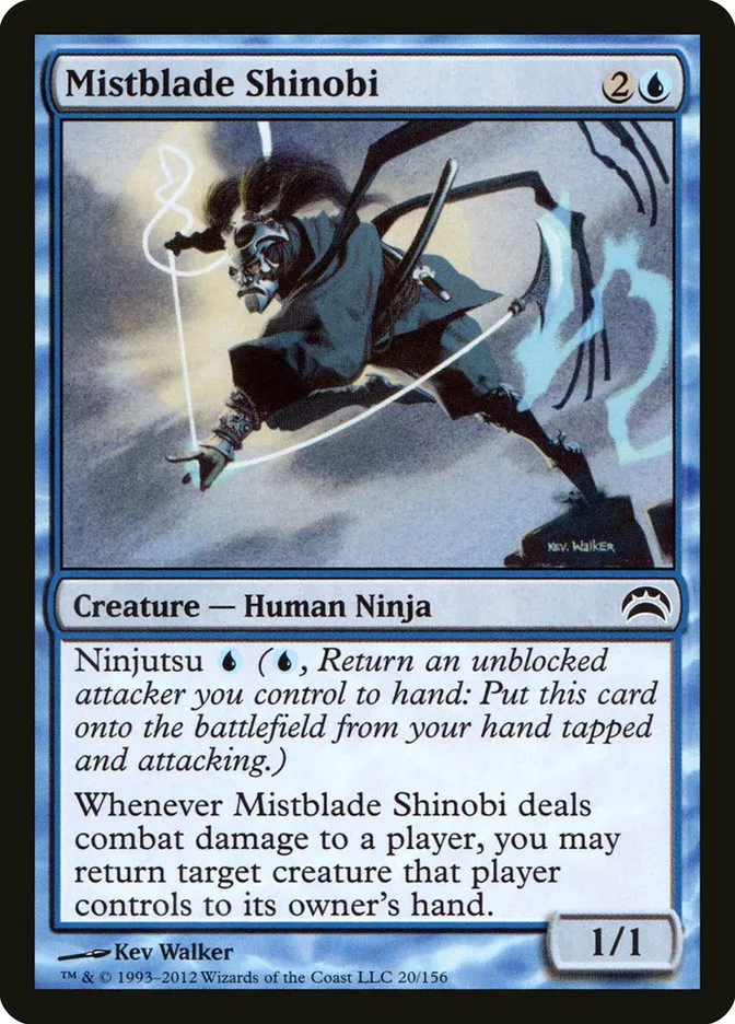 2012 Planechase 2012 Mistblade Shinobi common #20 common card image