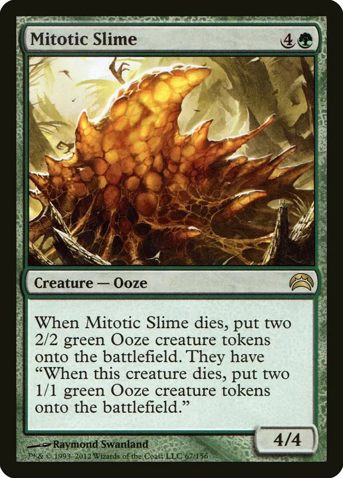 2012 Planechase 2012 Mitotic Slime rare #67 rare card image