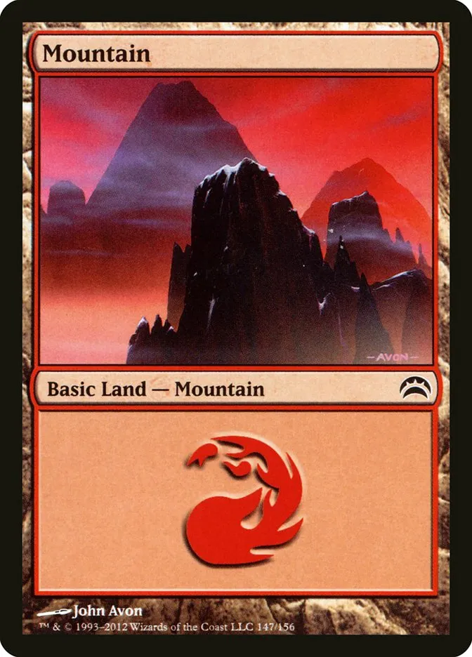 2012 Planechase 2012 Mountain common #147 common card image