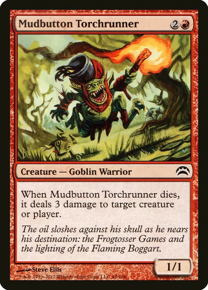 2012 Planechase 2012 Mudbutton Torchrunner common #49 common card image