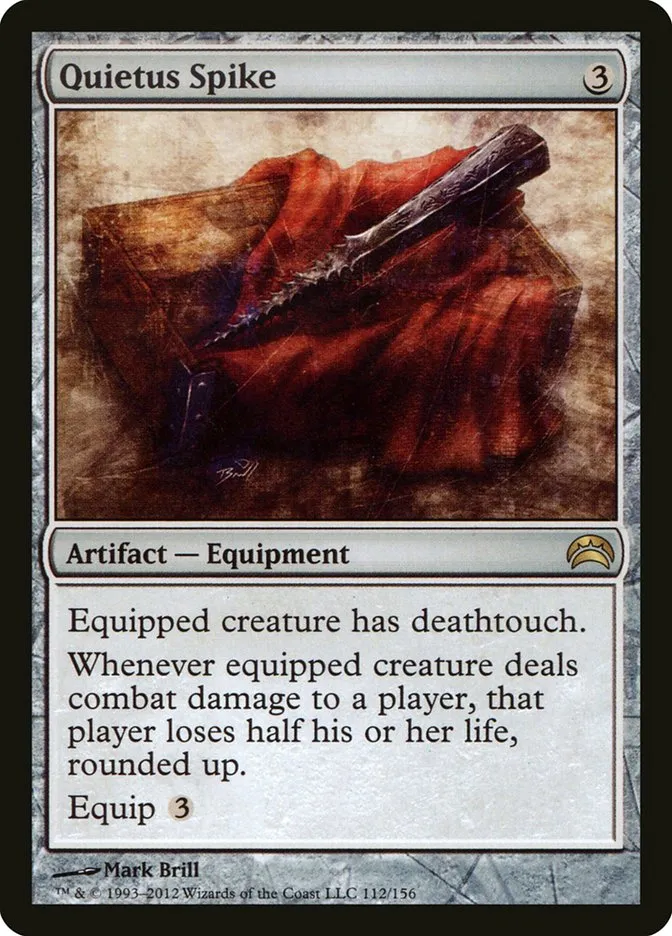 2012 Planechase 2012 Quietus Spike rare #112 rare card image