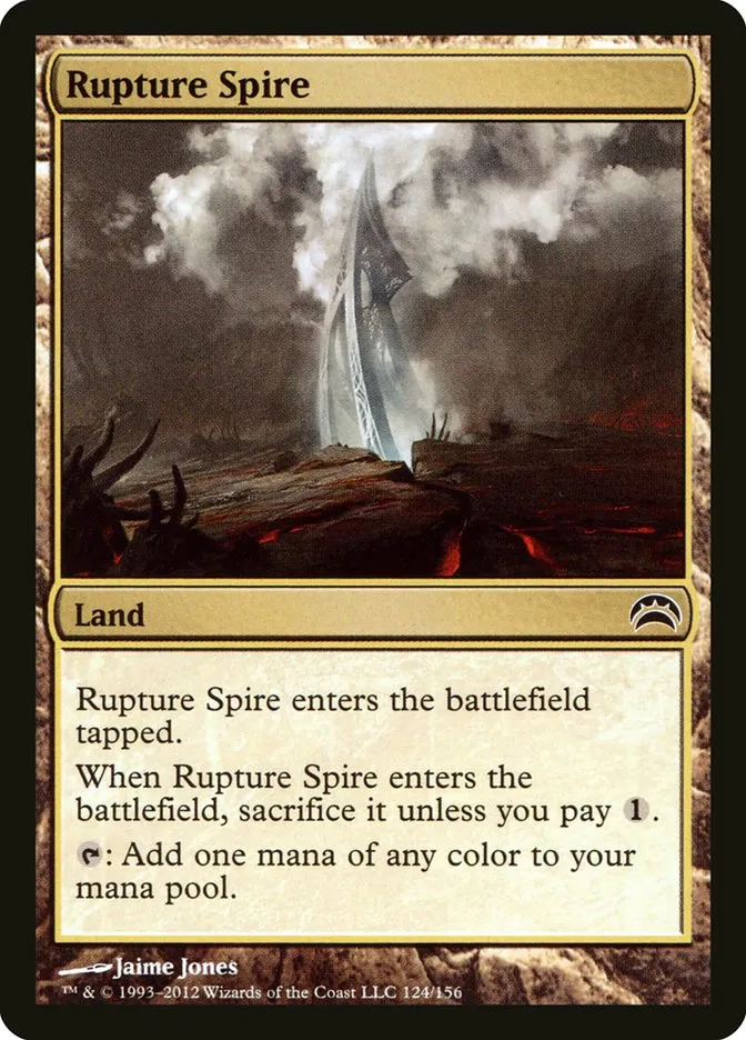 2012 Planechase 2012 Rupture Spire common #124 common card image
