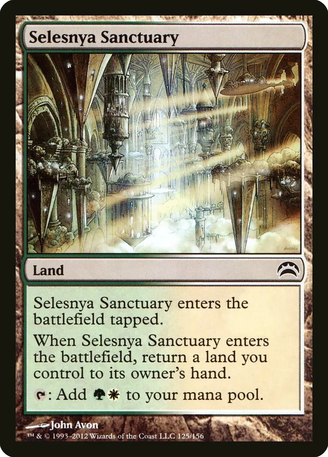 2012 Planechase 2012 Selesnya Sanctuary common #125 common card image